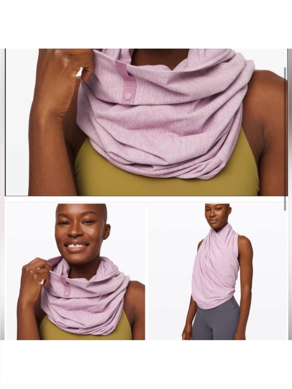 LULULEMON Vinyasa Scarf - Pink, EUC